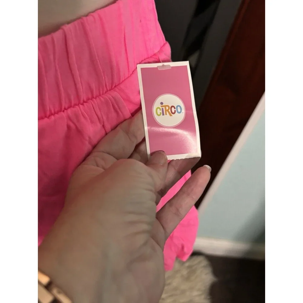 New Girls Hot Pink Cotton Skorts Scooter Circo Pockets XL 14/16